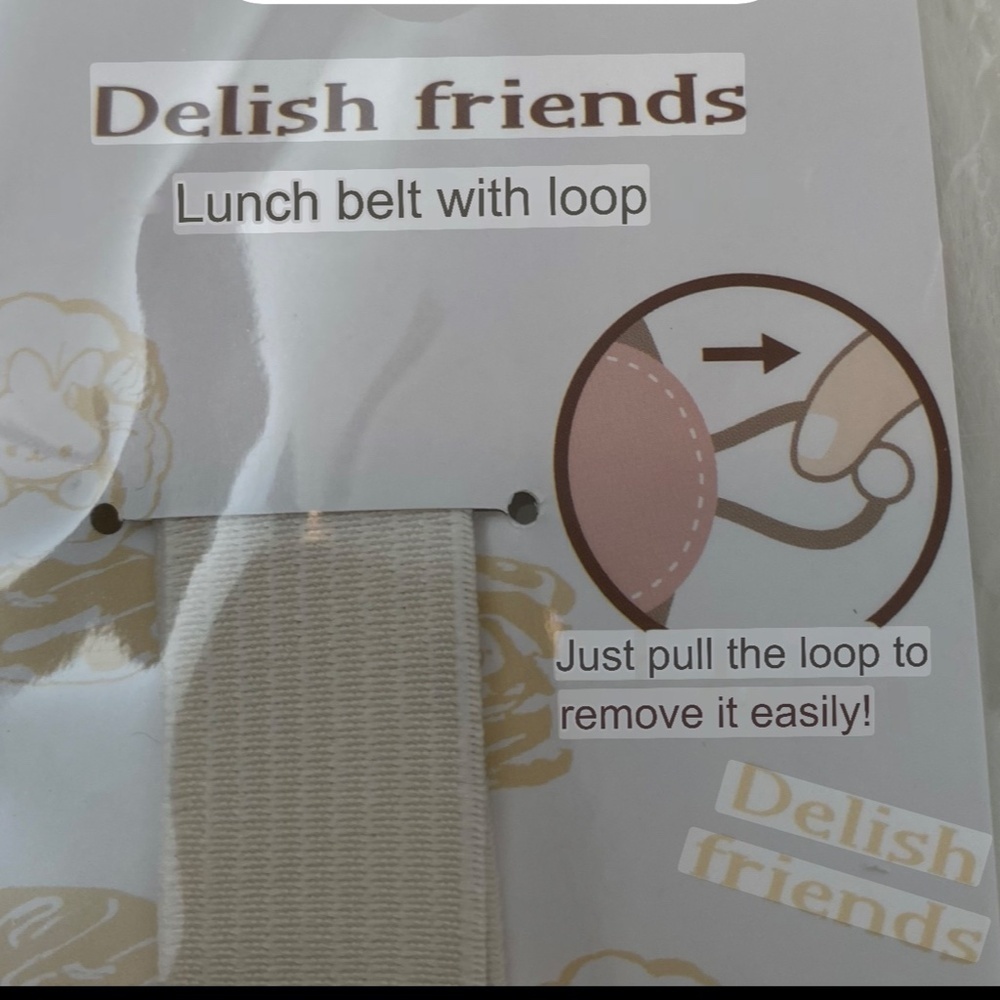 Delish Friends Lunch Belt with Loops. Multicolor - Picture 7 of 8